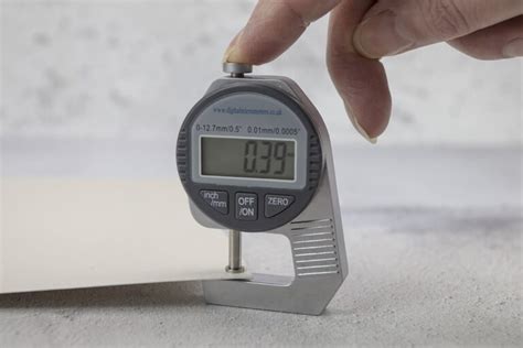 Paper Thickness Tester commercial|how to measure paper thickness.